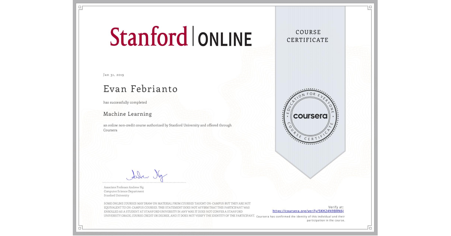 Coursera Machine Learning